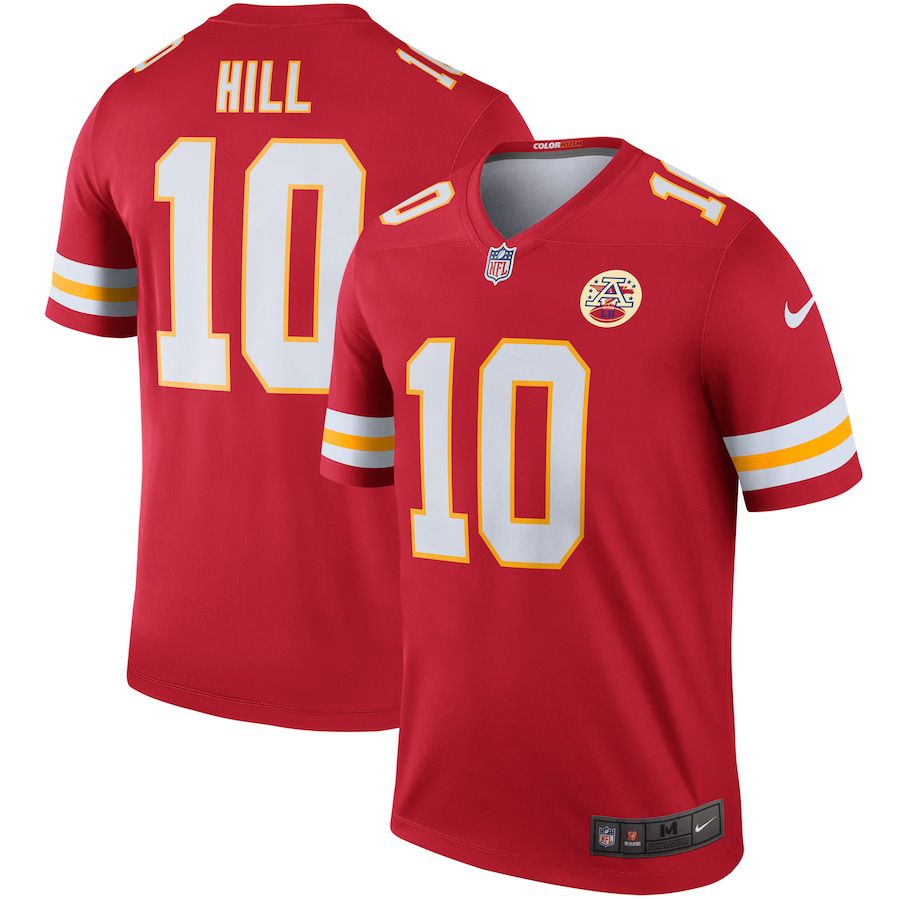 Men Kansas City Chiefs 10 Tyreek Hill Nike Red Legend Player NFL Jersey